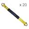 Tie 4 Safe 2" x 18" Axle Straps w/ Sleeve & D Rings, WLL: 3, 333 lbs., PK20 RT41A-18M18-Y-C-20 - alternate 1